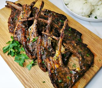 Pan Seared Lamb Chops Shisa Nyama