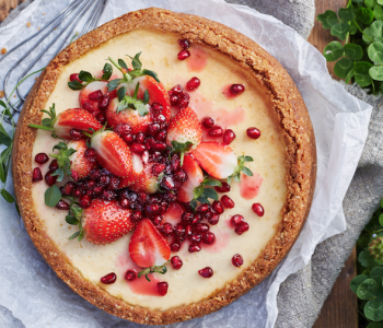 Baked Labneh Cheesecake