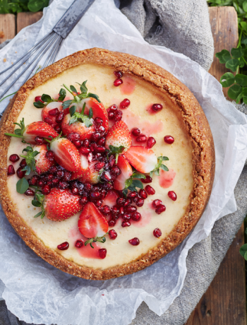 Baked Labneh Cheesecake