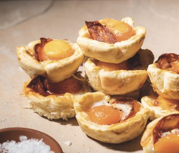 Eggs and chorizo pastry cups