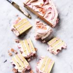 3-layer rose petal cake