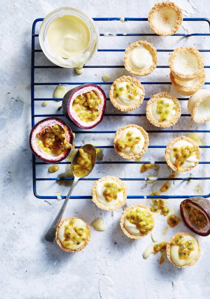 Passionfruit, Lemon & Coconut Tarts