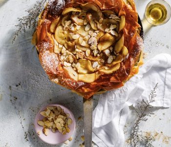 pear and phyllo pastry milk tart
