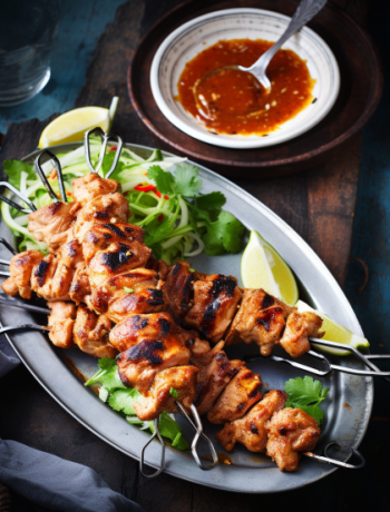 Chicken satay skewers