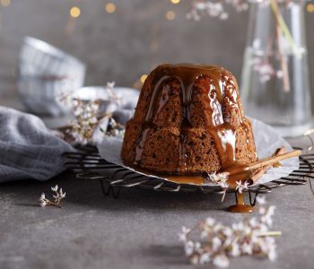 Sticky Date & Ginger Puddings with Coconut Toffee sauce