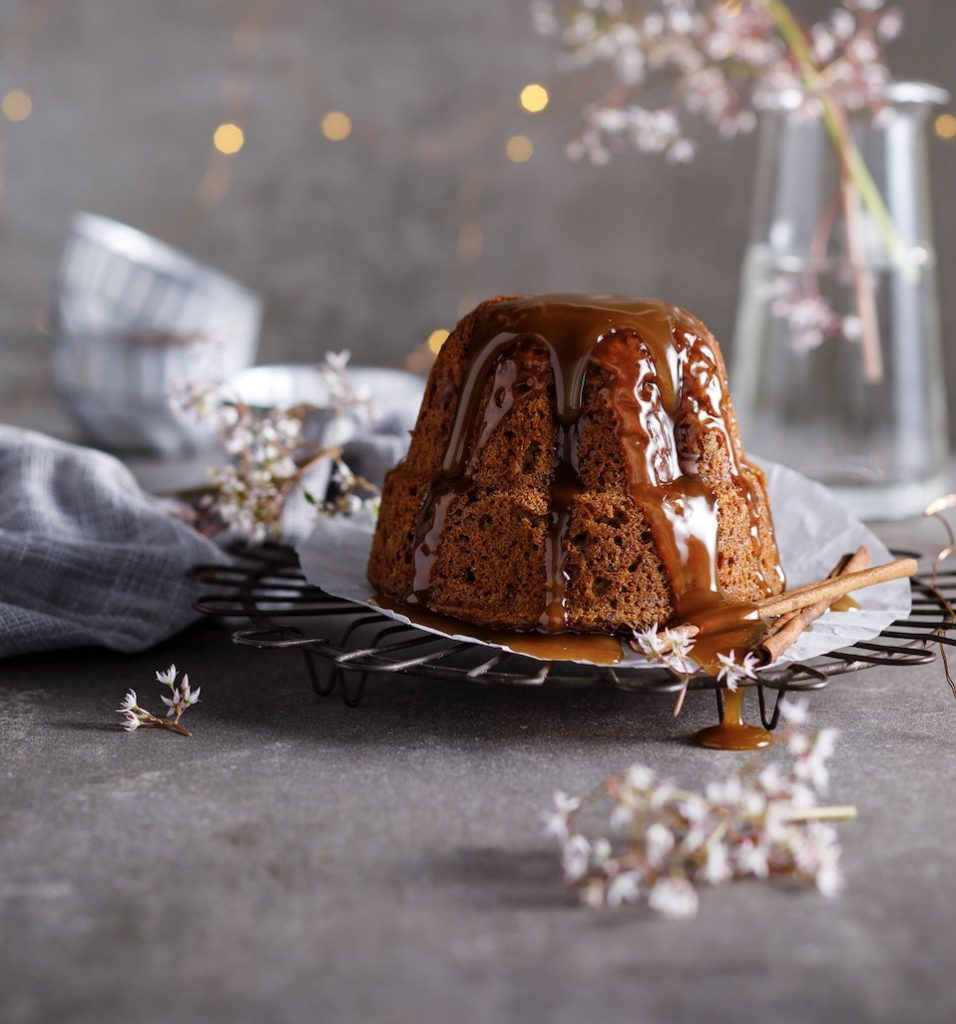 Sticky Date & Ginger Puddings with Coconut Toffee sauce