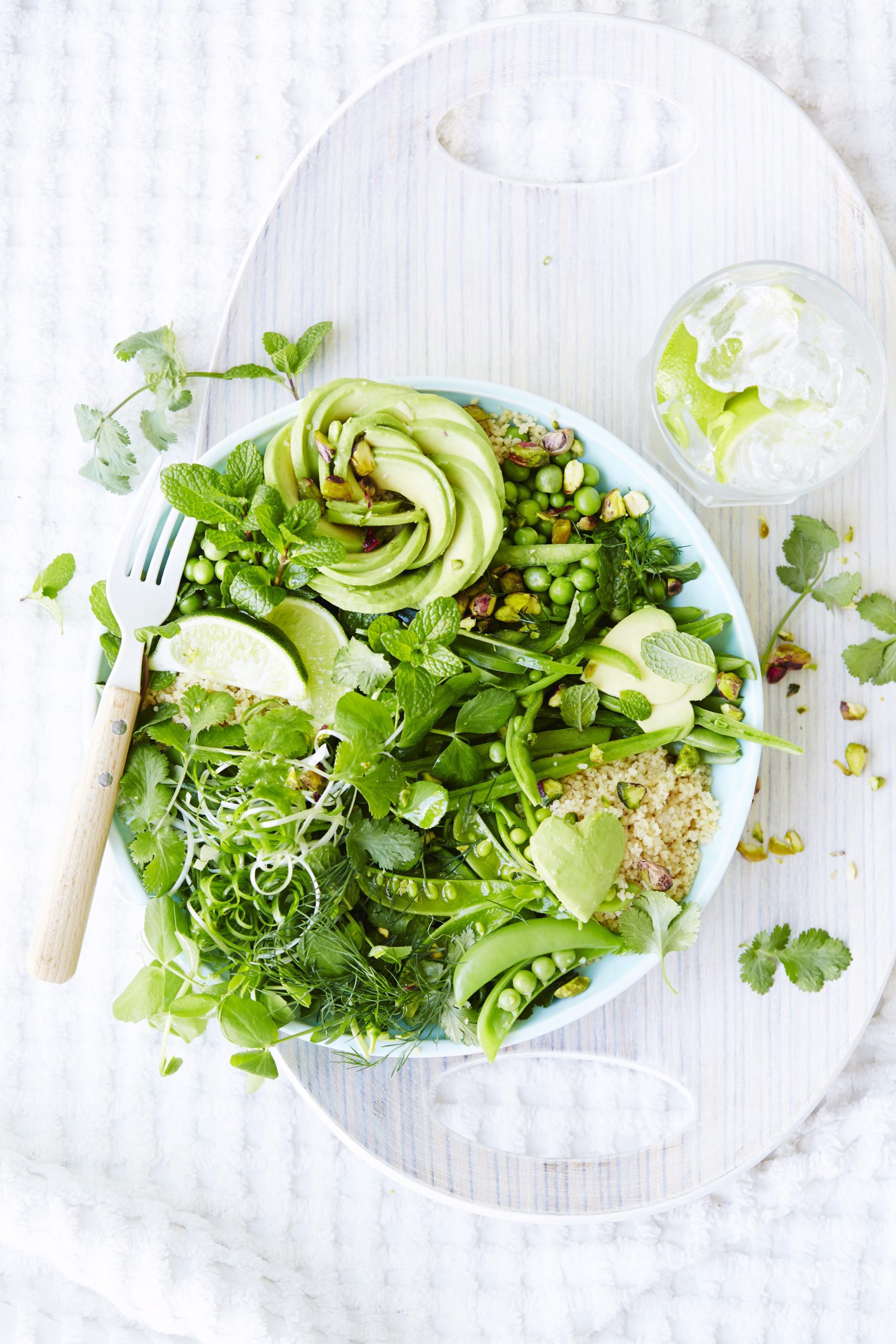 easy green couscous salad