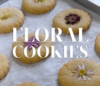 Floral sugar cookies