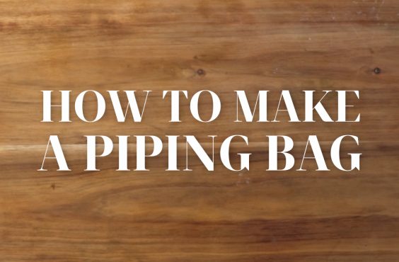 how to make a piping bag