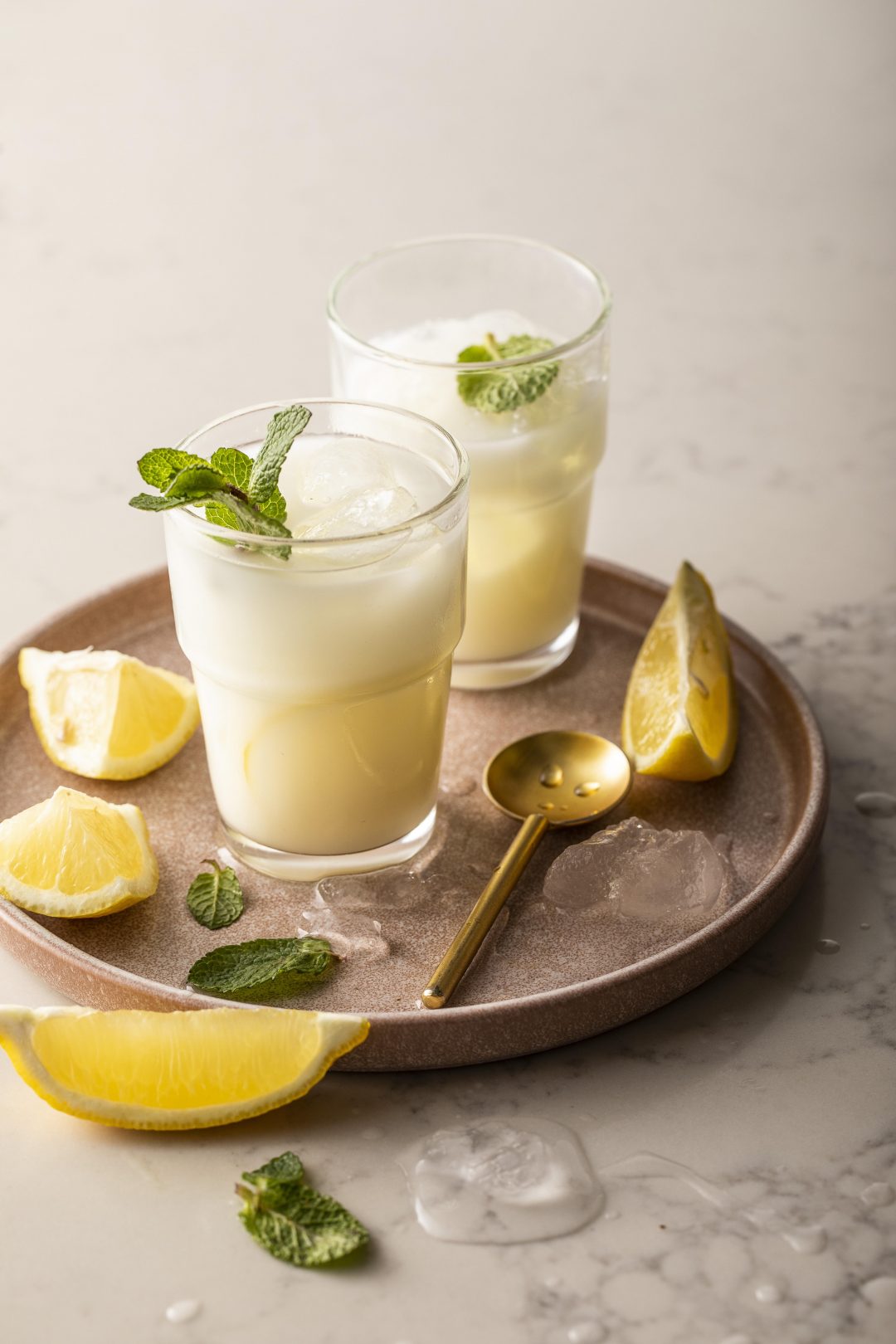 luscious condensed milk & mint lemonade