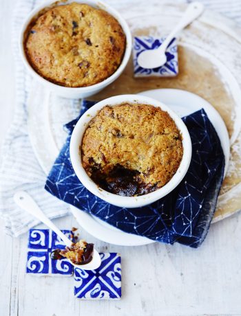 Sticky date and ginger self-saucing puddings