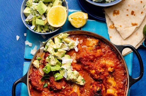 chicken curry with avo sambal