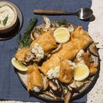 Paprika Battered Fish with Turnip Chips