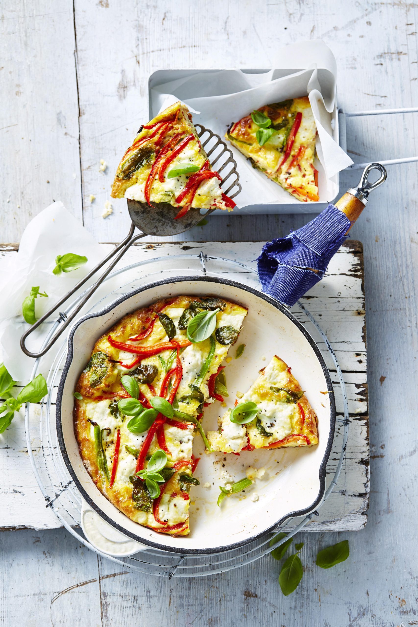 classic frittata with pepper & ricotta