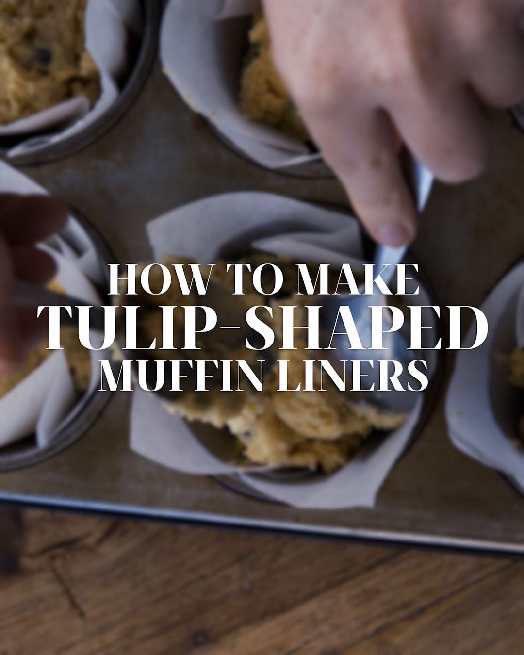 Use a 5X5 piece of baking paper if you don't have muffin liners