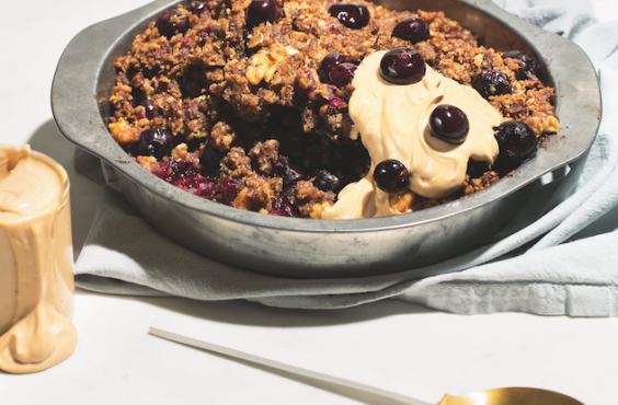 blueberry walnut crumble