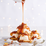 Salted caramel profiterole ice cream sandwiches