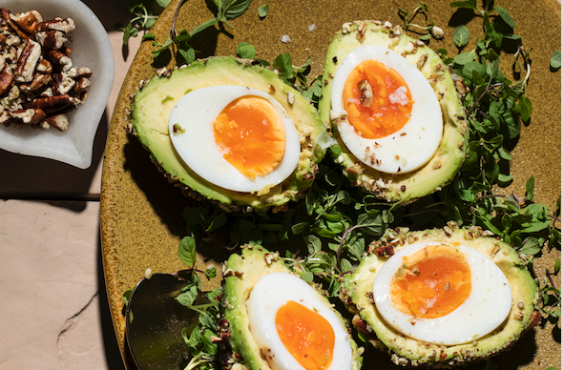 Avo & boiled egg truffles