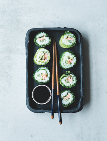 savoy cabbage sushi