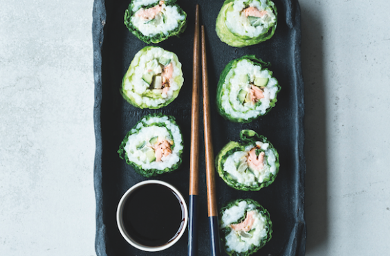 savoy cabbage sushi