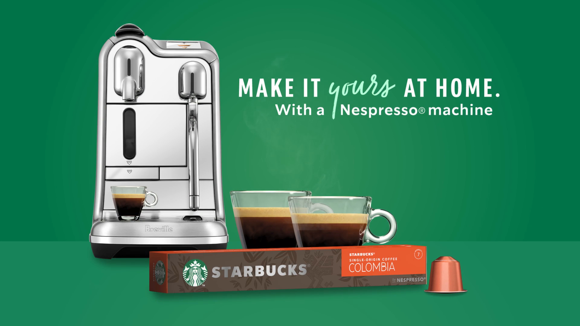 Enjoy espresso at home with new Starbucks by Nespresso fall