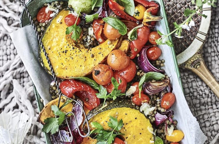Lentil and roasted vegetable salad Lentil and Roasted Vegetable Salad
