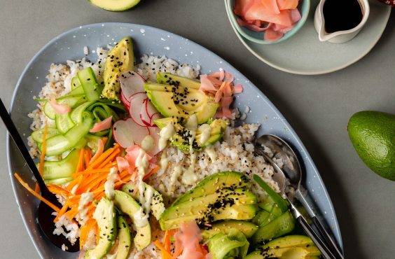 avocado sushi salad