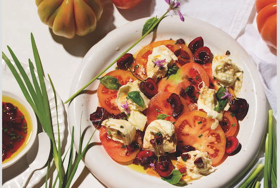 cherry caprese salad