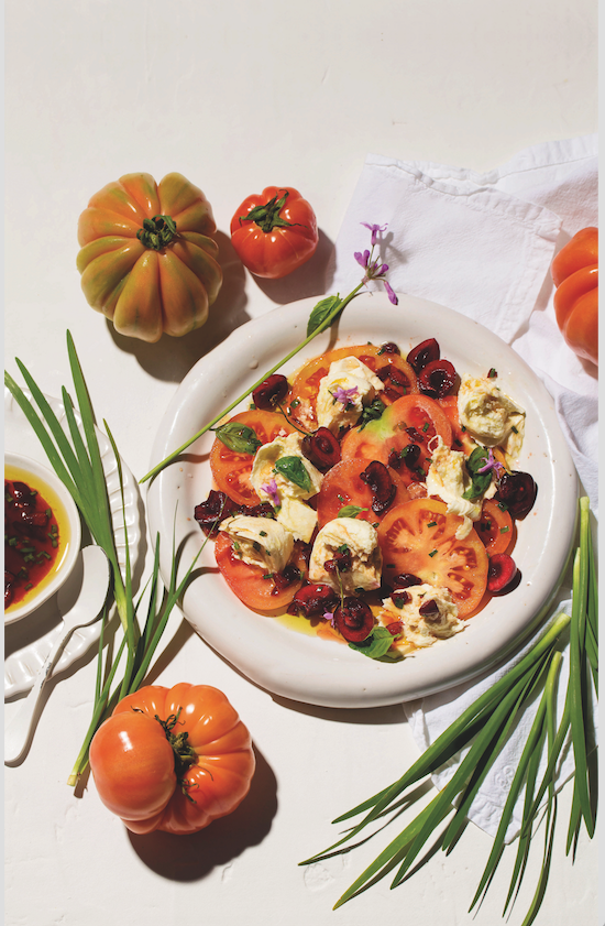 cherry caprese salad