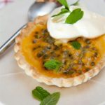 Passionfruit curd tartlets