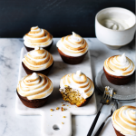 Spiced cakes with marshmallow frosting