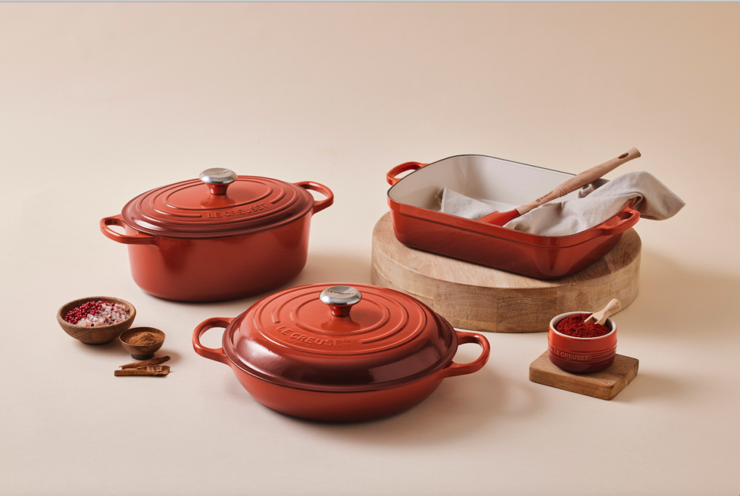 Le Creuset Introduces Cayenne Cookware Colorway