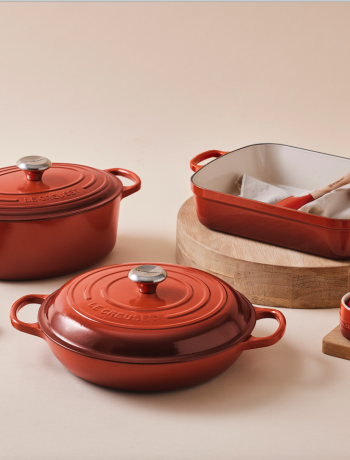 Le Creuset introduces the Cayenne Collection in fiery red