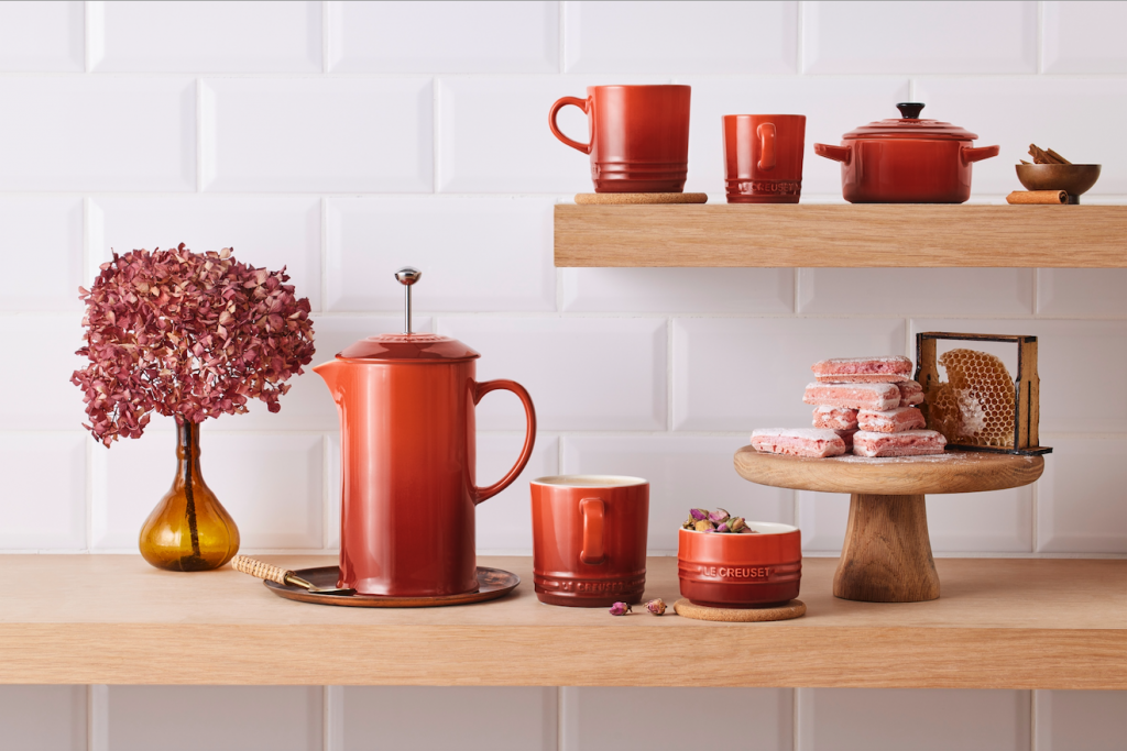 Le Creuset introduces the Cayenne Collection in fiery red