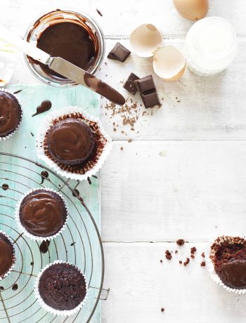 Beetroot chocolate cupcakes