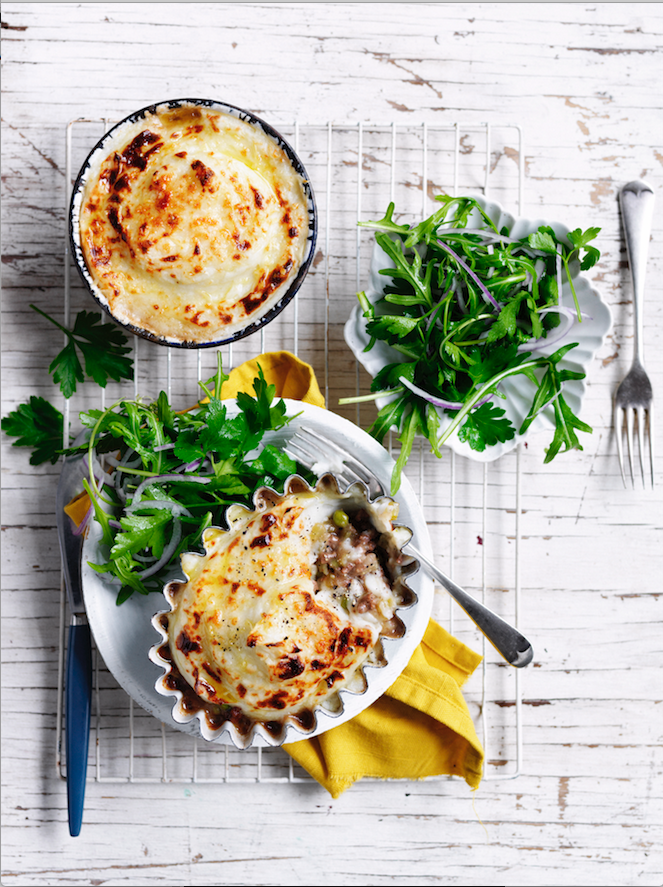 Little cottage pies with cheesy mash