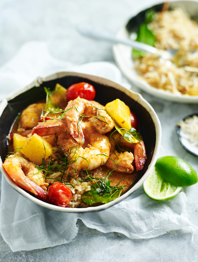 Prawn choo chee curry