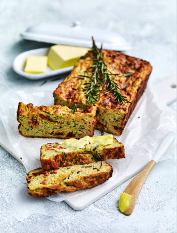 Baby marrow & sweet potato loaf