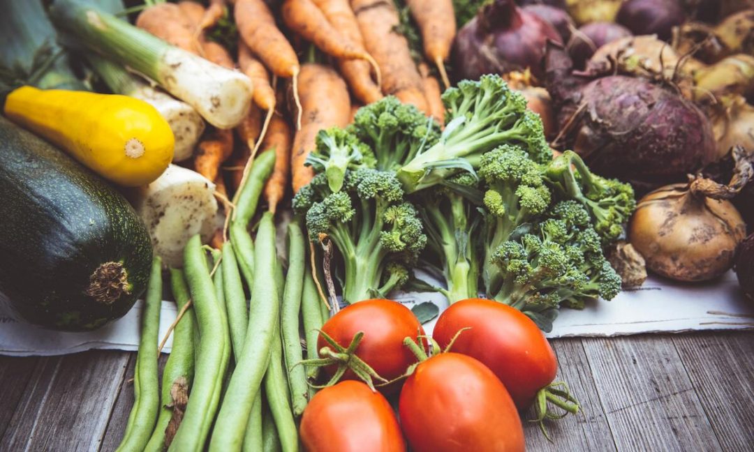 fresh vegetables to show what you should highlight when trying to go more plant-based