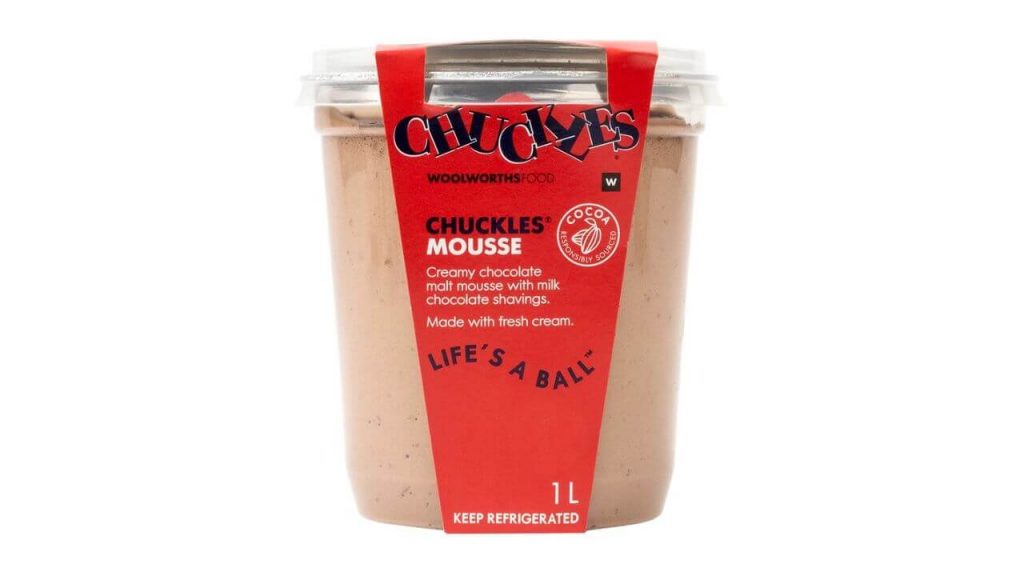 Woolworths Chuckles Mousse Dessert