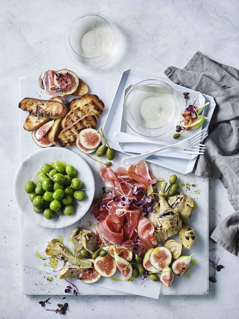 Fig, prosciutto & antipasti salad