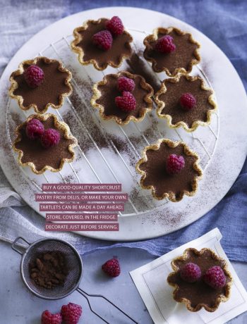 Drunken mocha mousse tartlets