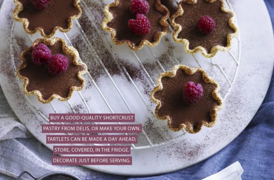 Drunken mocha mousse tartlets