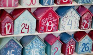 wooden advent calendar