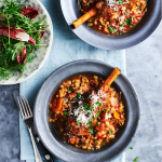 Slow cooker italian lamb shanks with barley