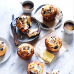 Rolled blueberry pecan brioche
