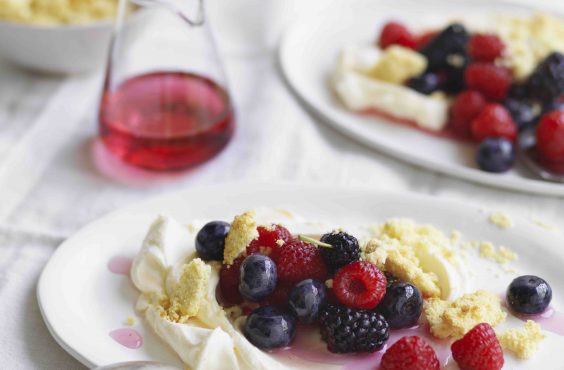 Goat’s Curd with Berries and Milk Crumb