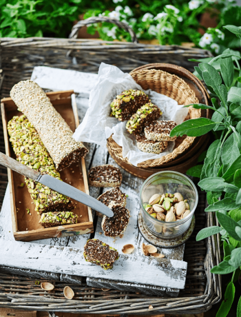 No bake chocolate halva cookies