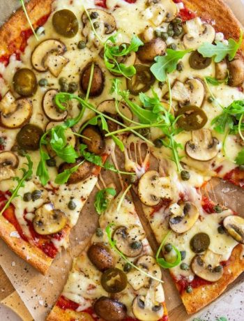 No carb mushroom pizza