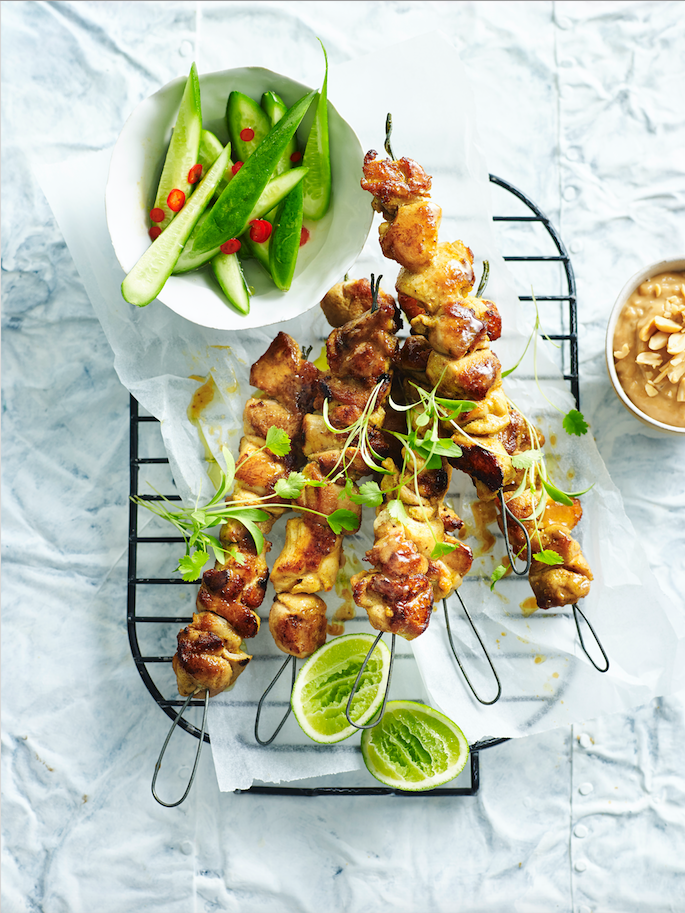 Chicken satay skewers Food & Home Magazine